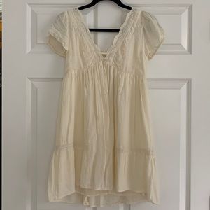 Urban outfitters mini dress - size XSMALL - Cream